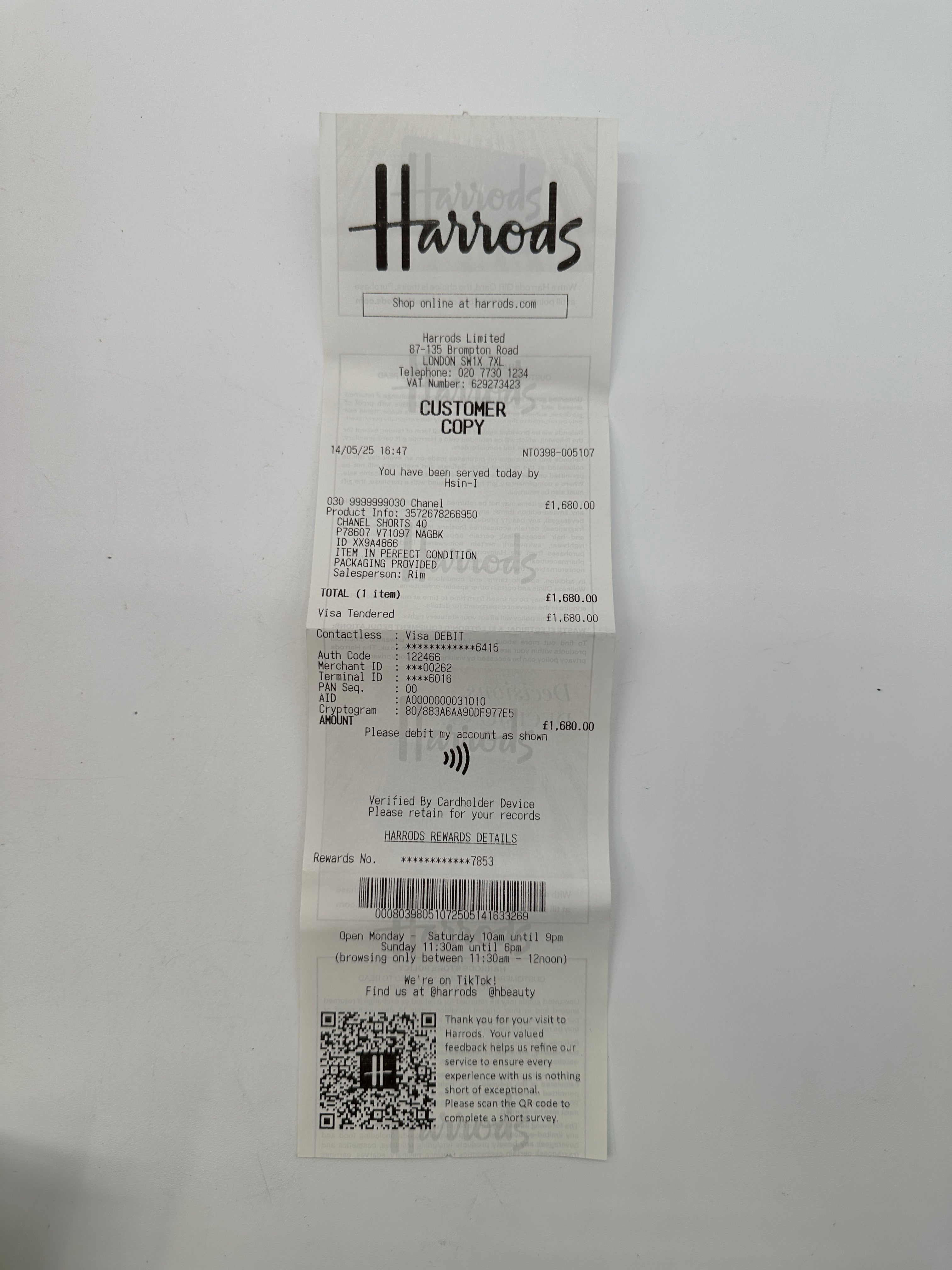 Chanel Coco Beach Shorts Blue