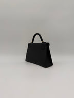 Hermès Mini Kelly Black Epsom Gold Hardware