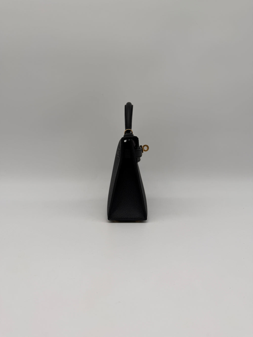 Hermès Mini Kelly Black Epsom Gold Hardware