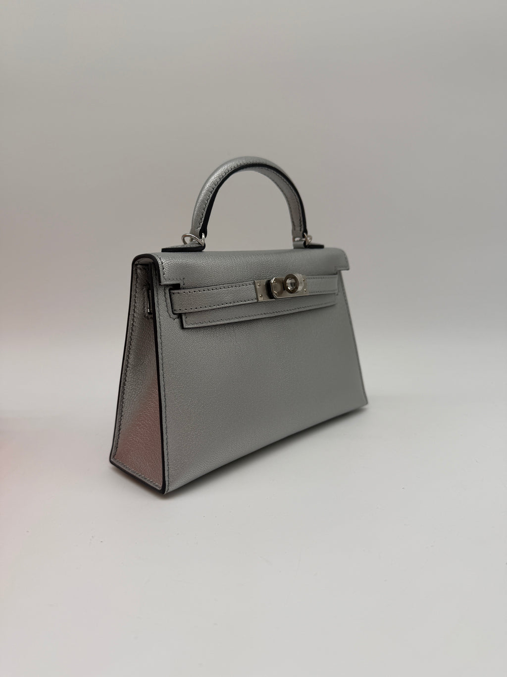 Hermès Mini Kelly Argentee Palladium Hardware