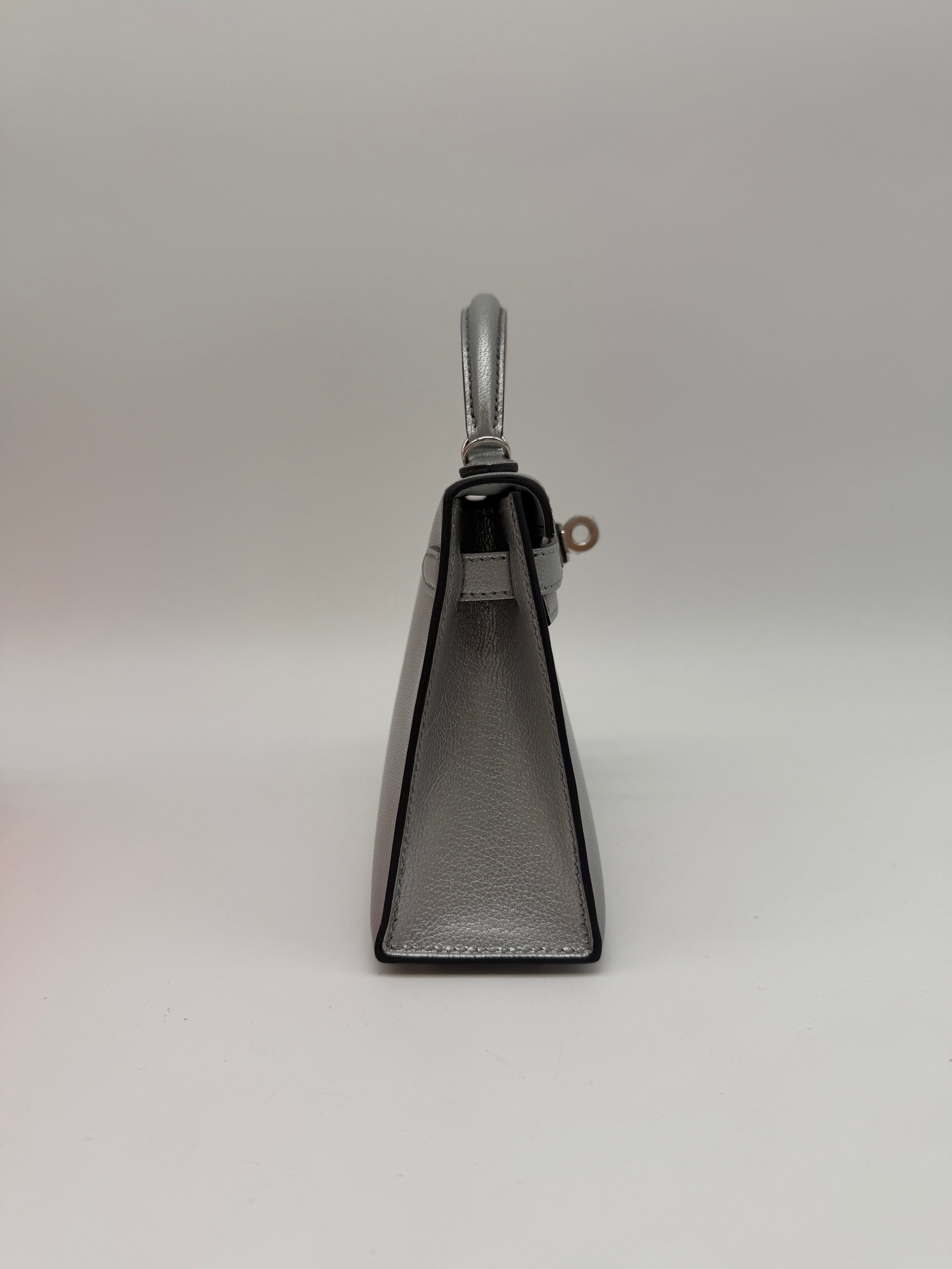 Hermès Mini Kelly Argentee Palladium Hardware