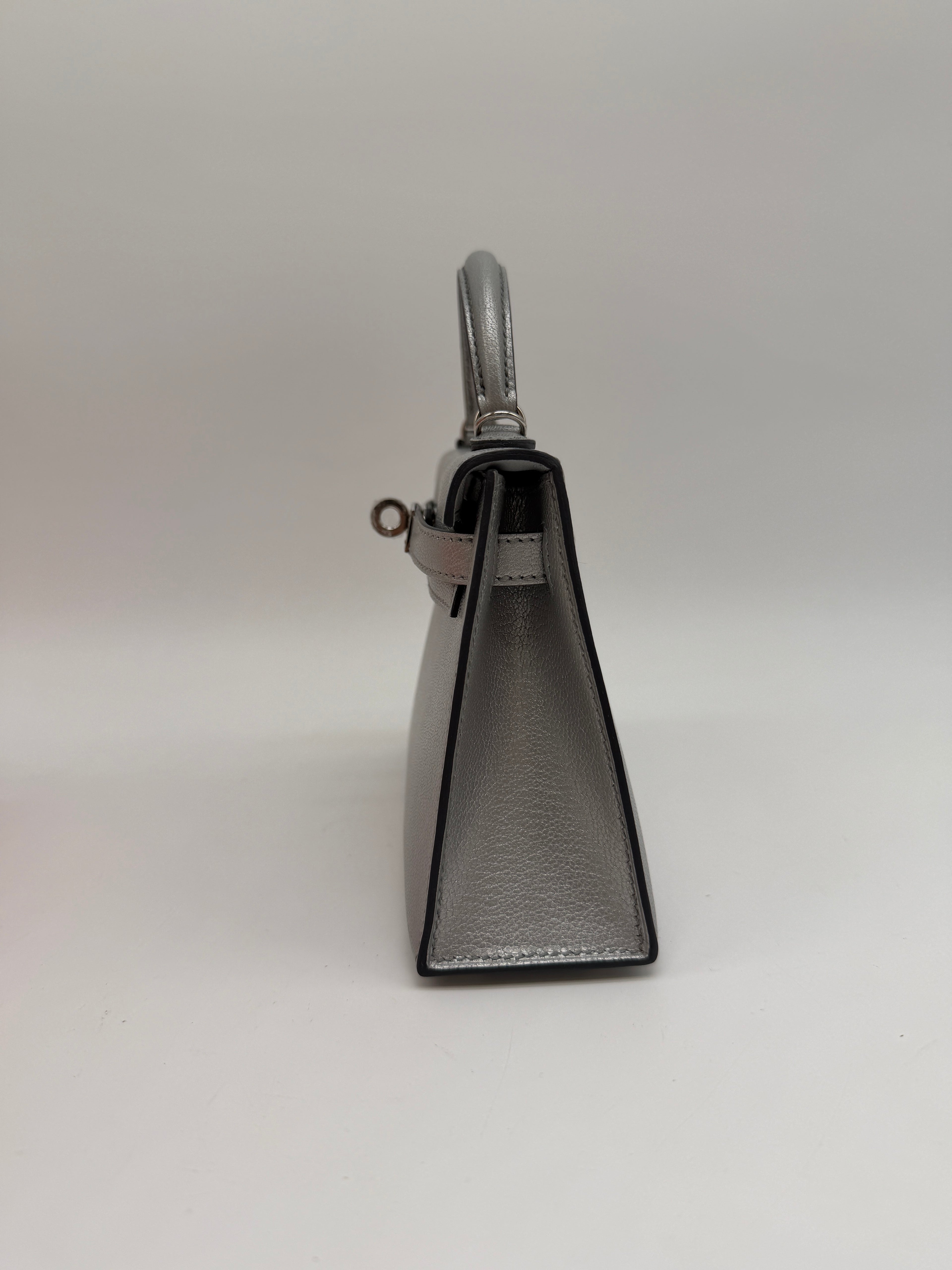 Hermès Mini Kelly Argentee Palladium Hardware