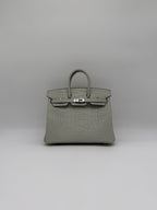 Hermès Birkin 25 Gris Neve Matt Alligator Palladium Hardware