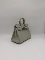Hermès Birkin 25 Gris Neve Matt Alligator Palladium Hardware