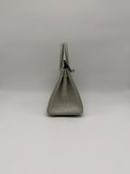 Hermès Birkin 25 Gris Neve Matt Alligator Palladium Hardware
