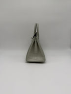 Hermès Birkin 25 Gris Neve Matt Alligator Palladium Hardware