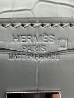 Hermès Birkin 25 Gris Neve Matt Alligator Palladium Hardware