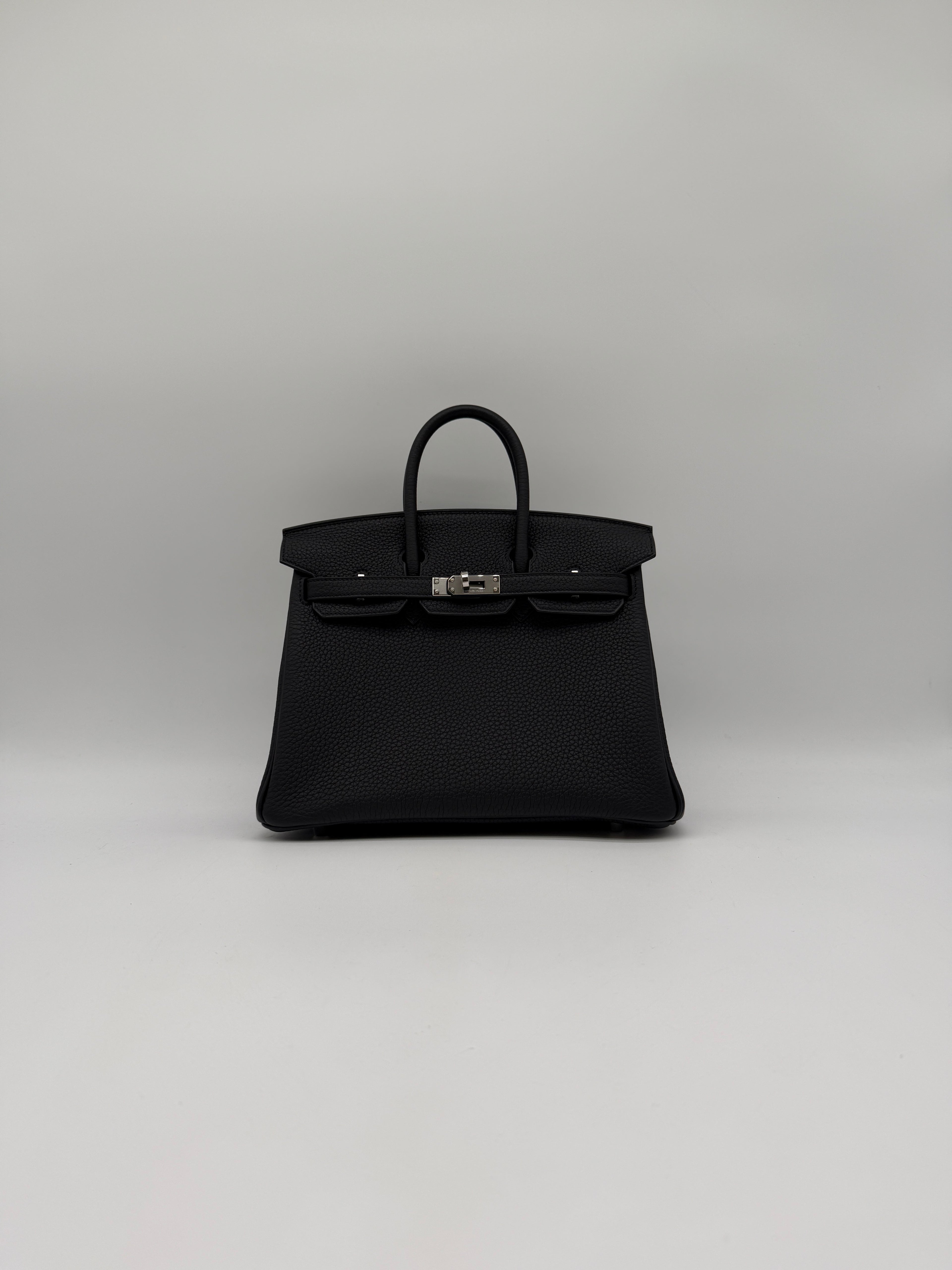 Hermès Birkin 25 Black Togo Palladium Hardware