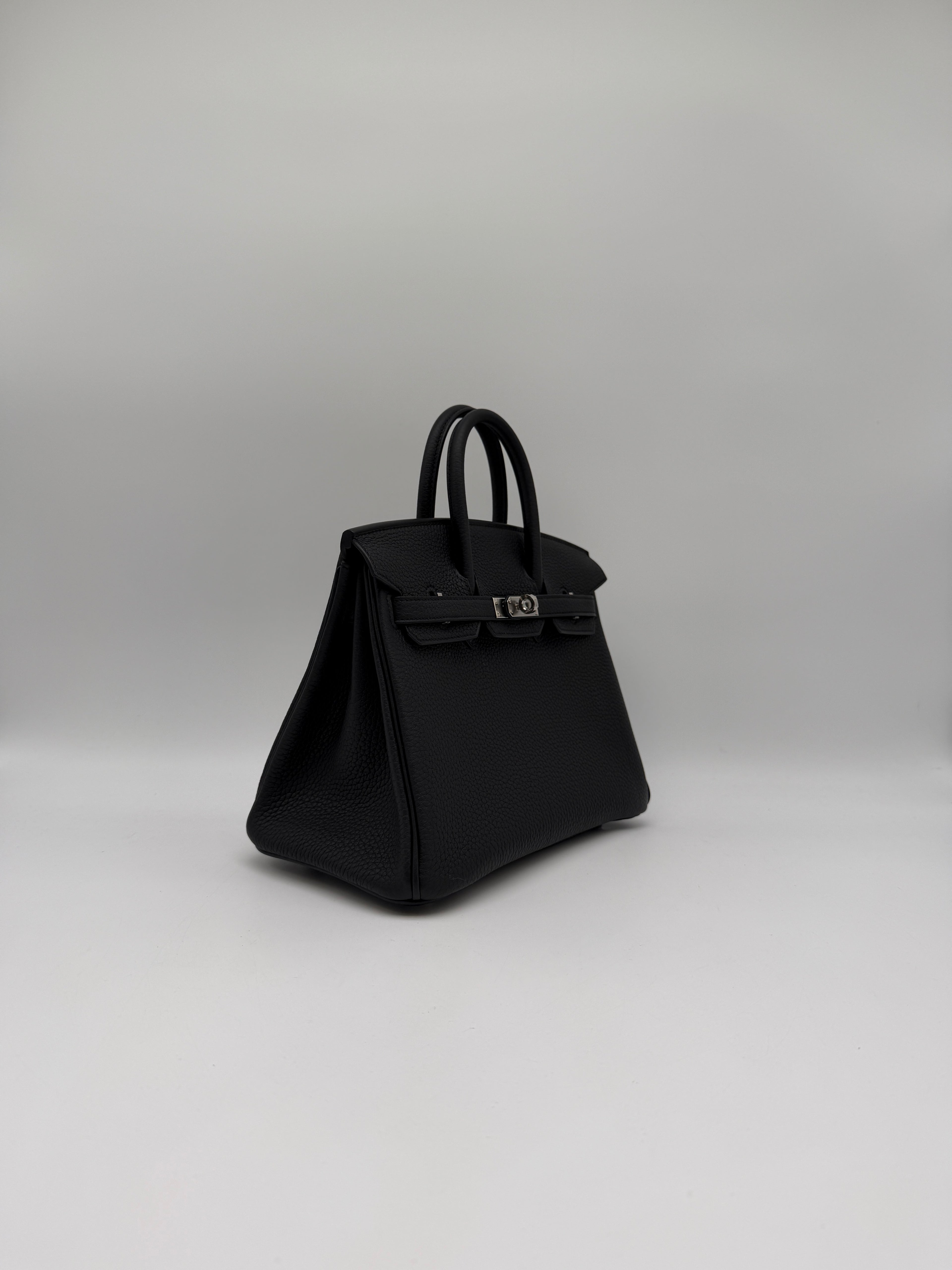 Hermès Birkin 25 Black Togo Palladium Hardware