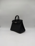 Hermès Birkin 25 Black Togo Palladium Hardware