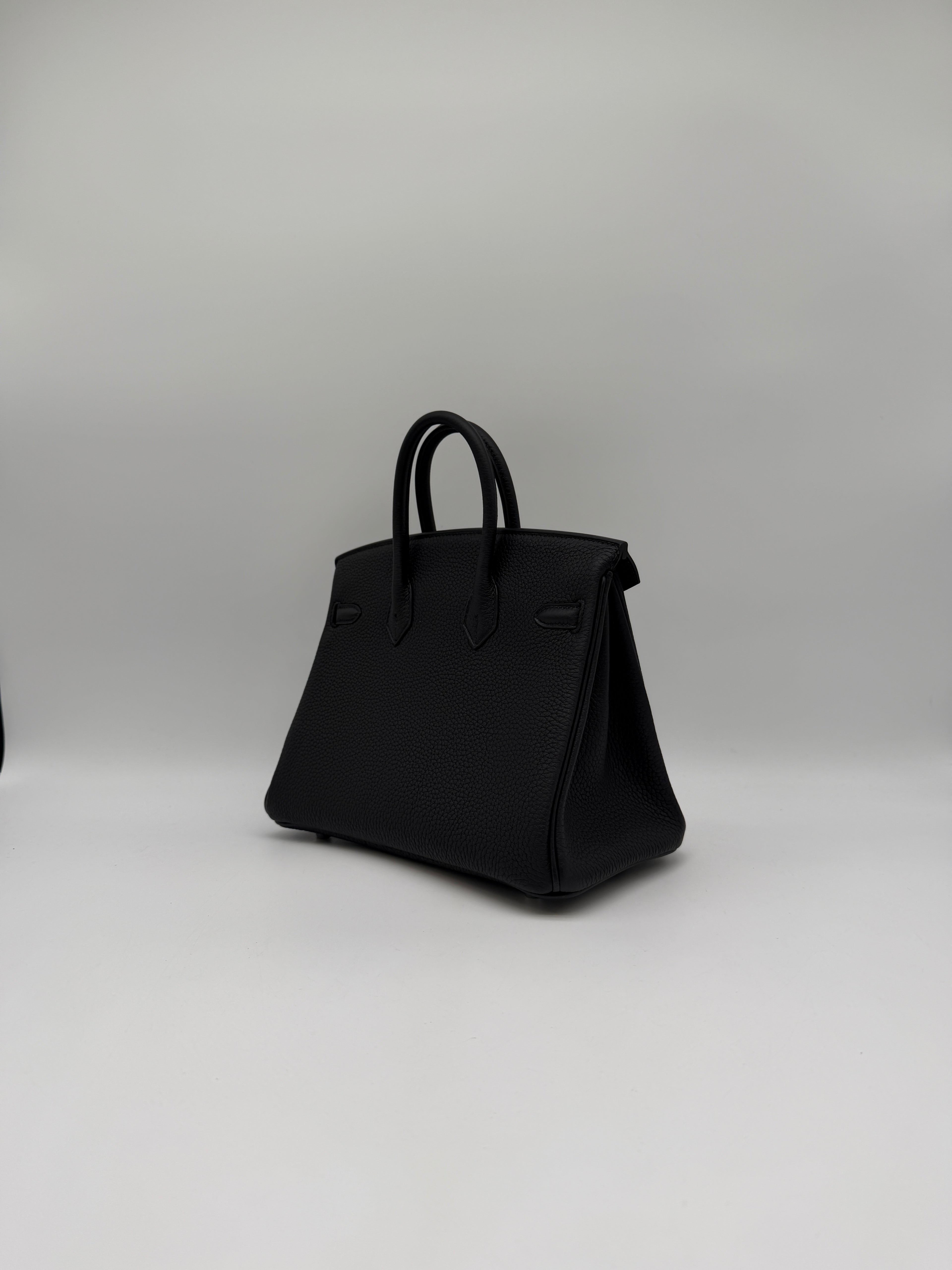 Hermès Birkin 25 Black Togo Palladium Hardware