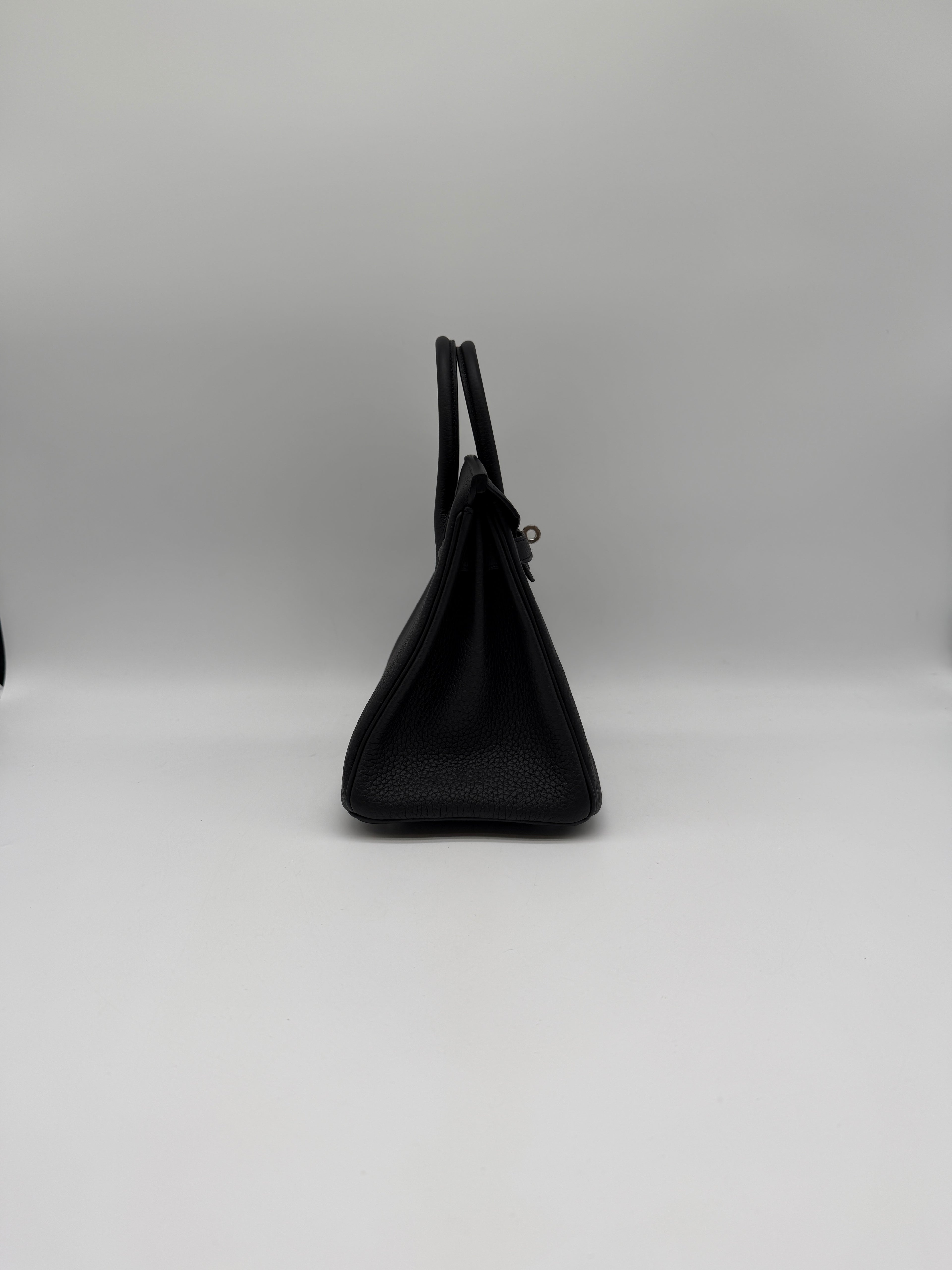 Hermès Birkin 25 Black Togo Palladium Hardware