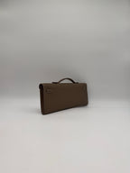 Hermès Kelly Cut Etoupe Swift Gold Hardware