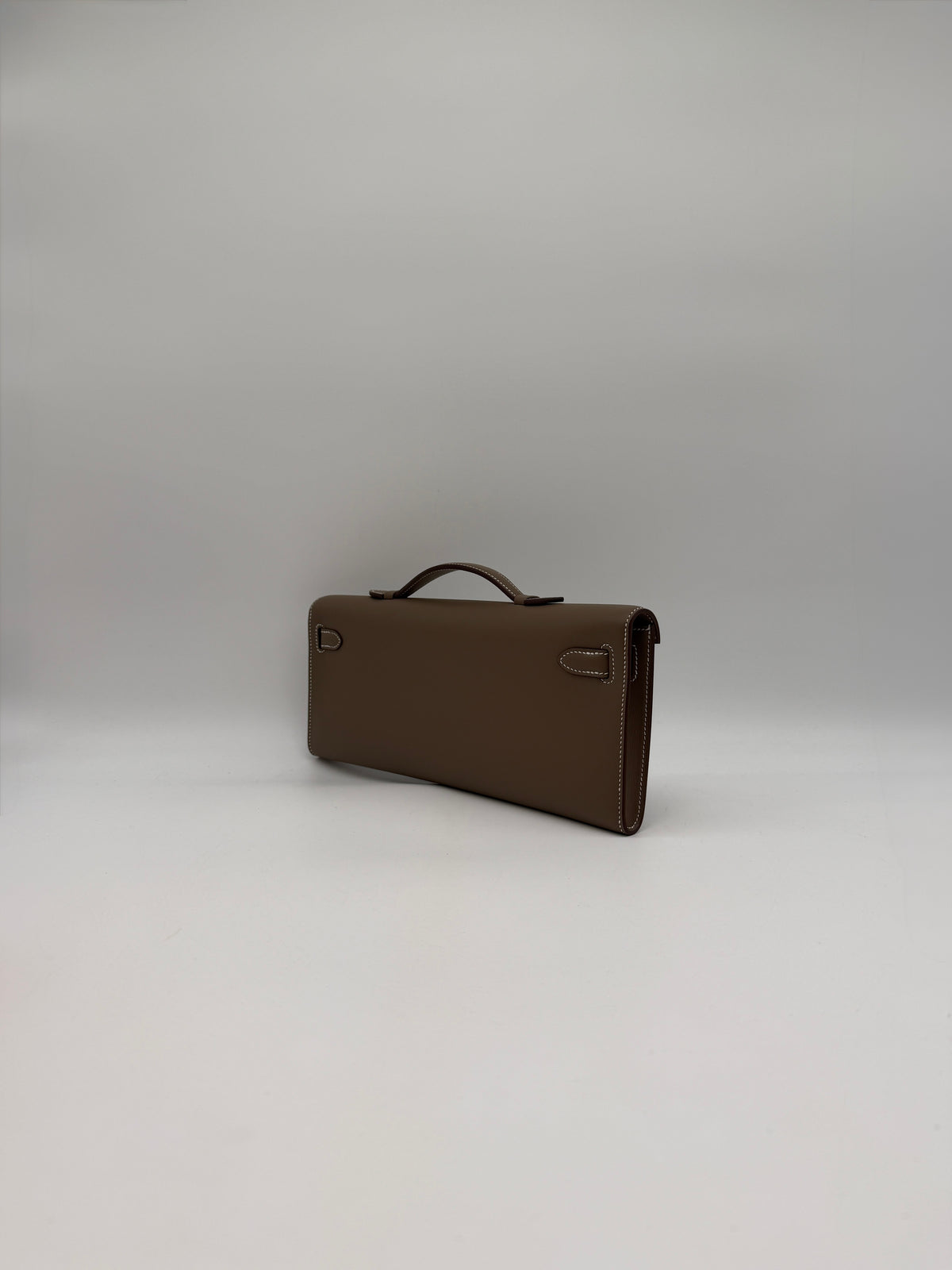 Hermès Kelly Cut Etoupe Swift Gold Hardware