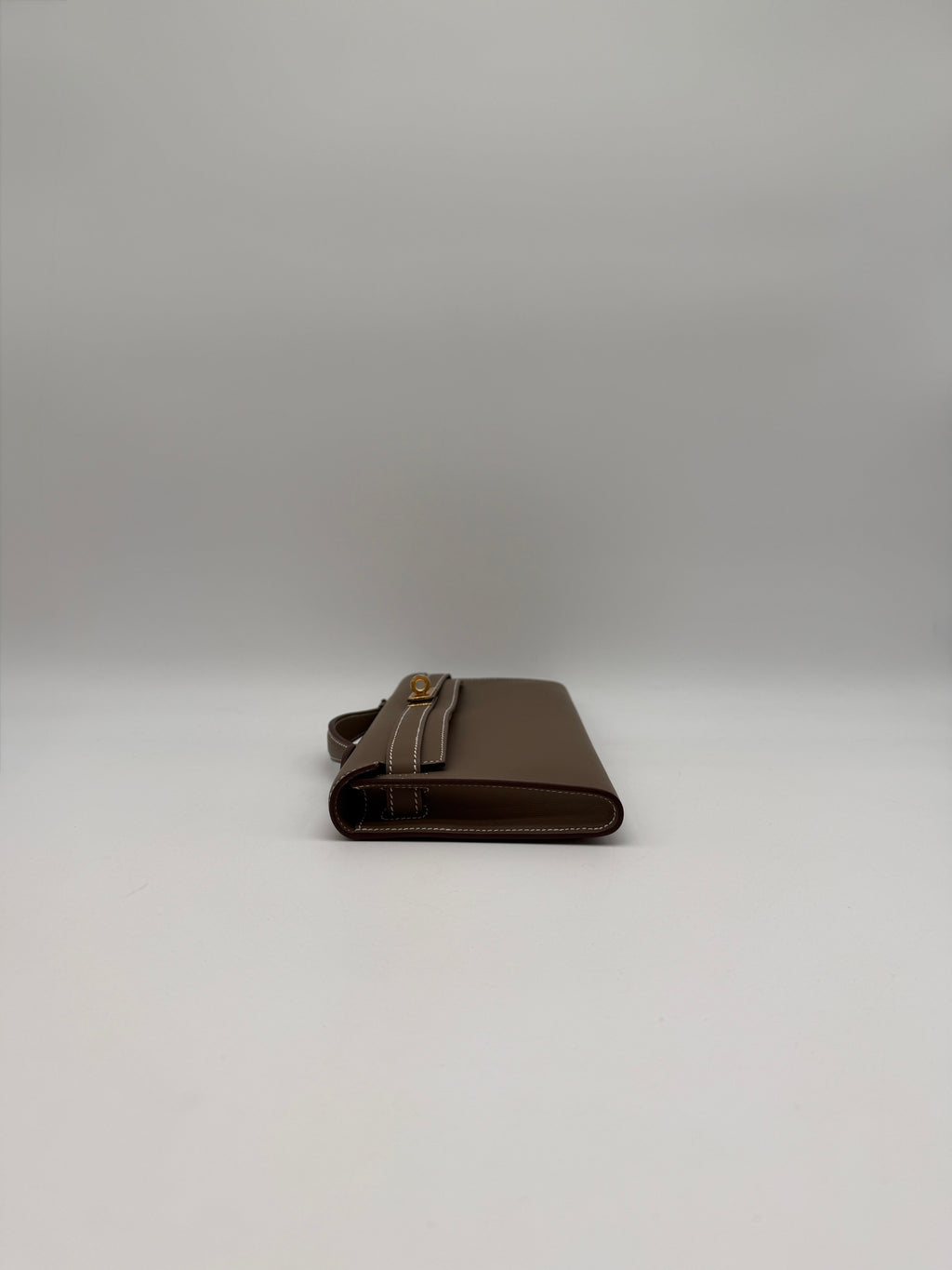 Hermès Kelly Cut Etoupe Swift Gold Hardware