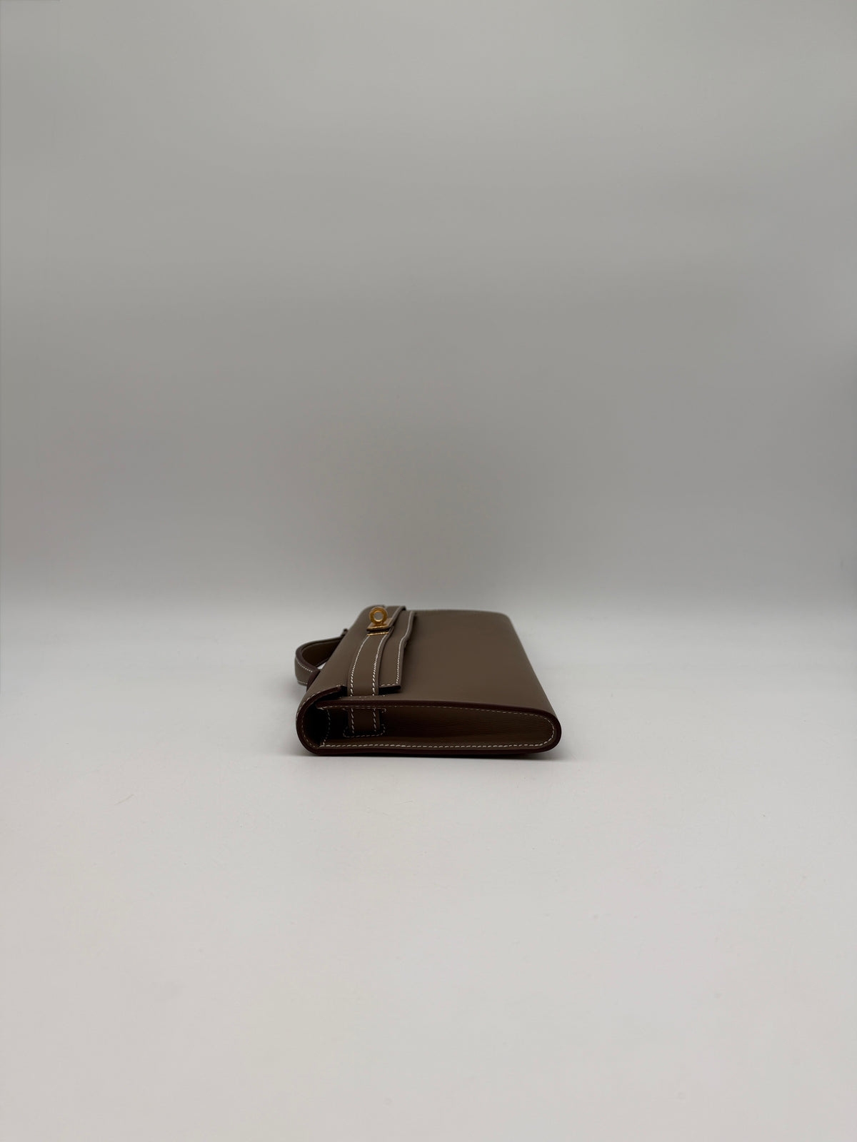 Hermès Kelly Cut Etoupe Swift Gold Hardware