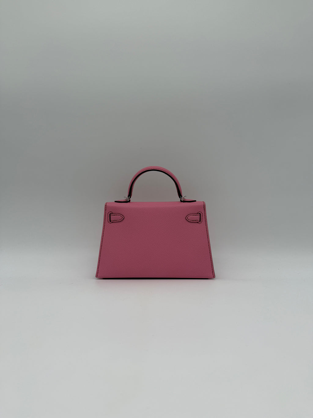 Hermès Mini Kelly Bubblegum Epsom Palladium Hardware