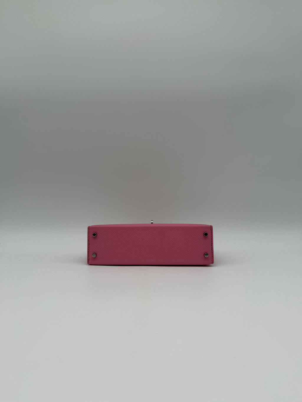 Hermès Mini Kelly Bubblegum Epsom Palladium Hardware