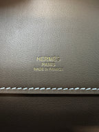 Hermès Kelly Cut Etoupe Swift Gold Hardware