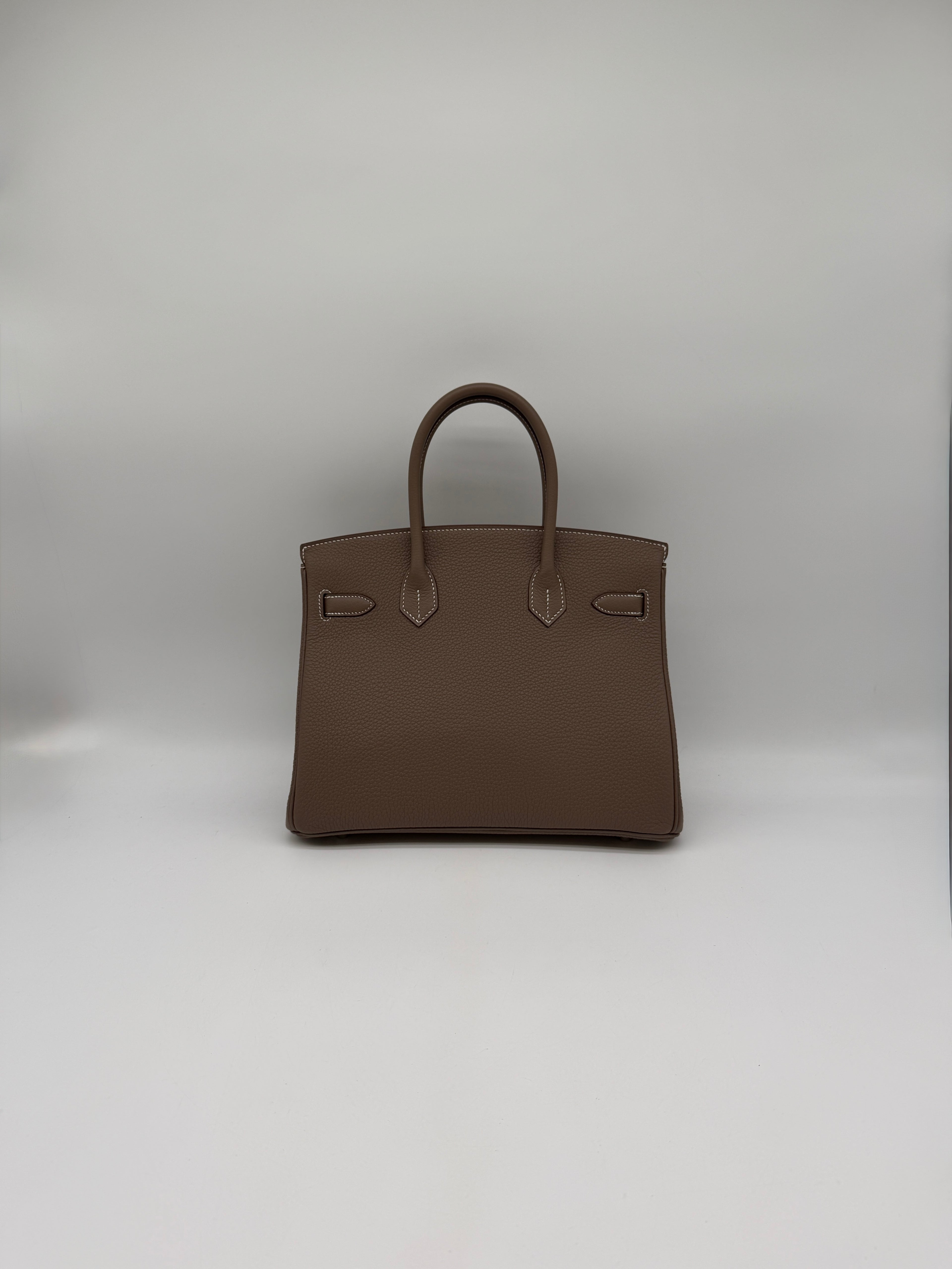 Hermès Birkin 30 Etoupe Togo Palladium Hardware