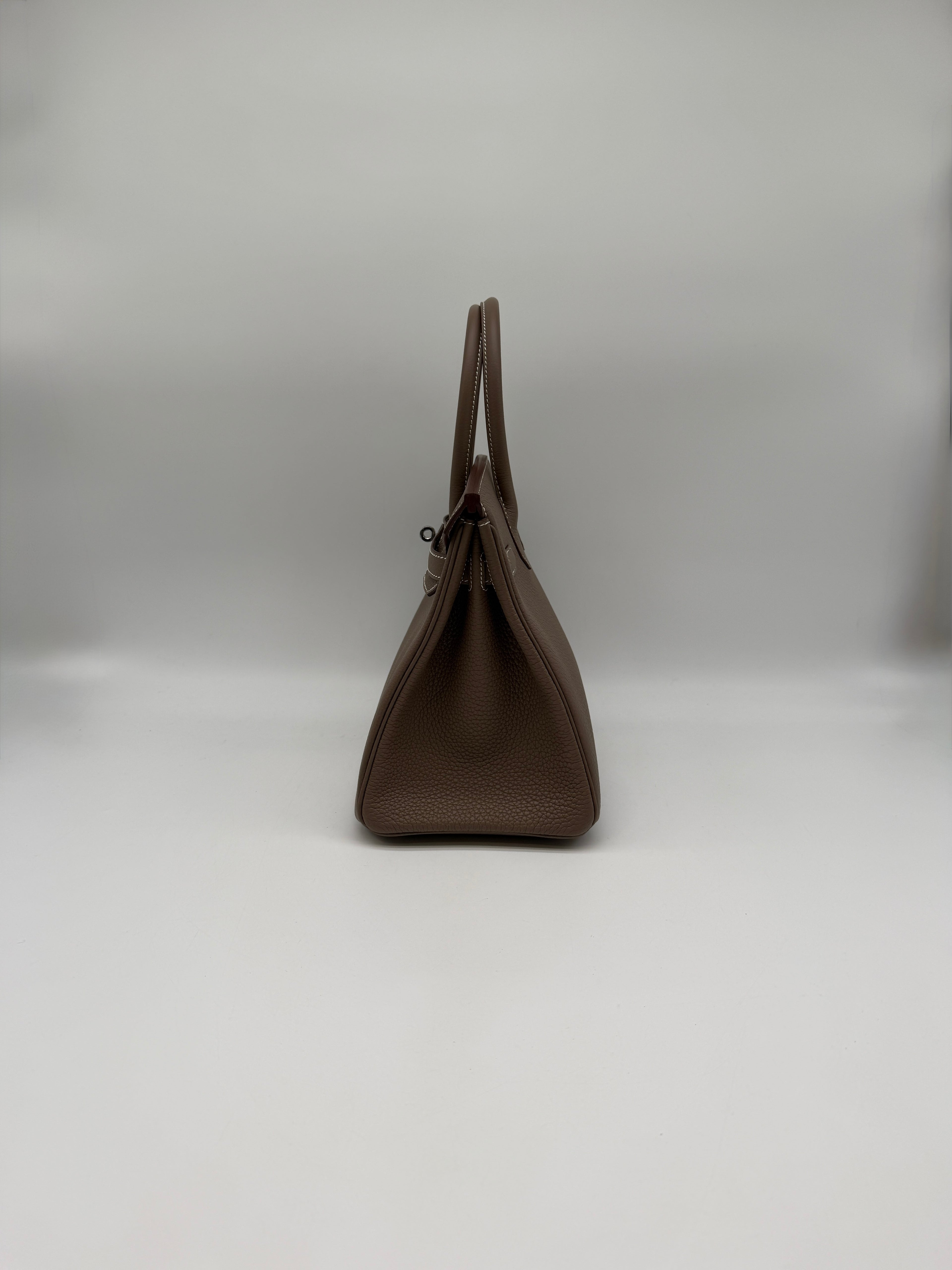 Hermès Birkin 30 Etoupe Togo Palladium Hardware
