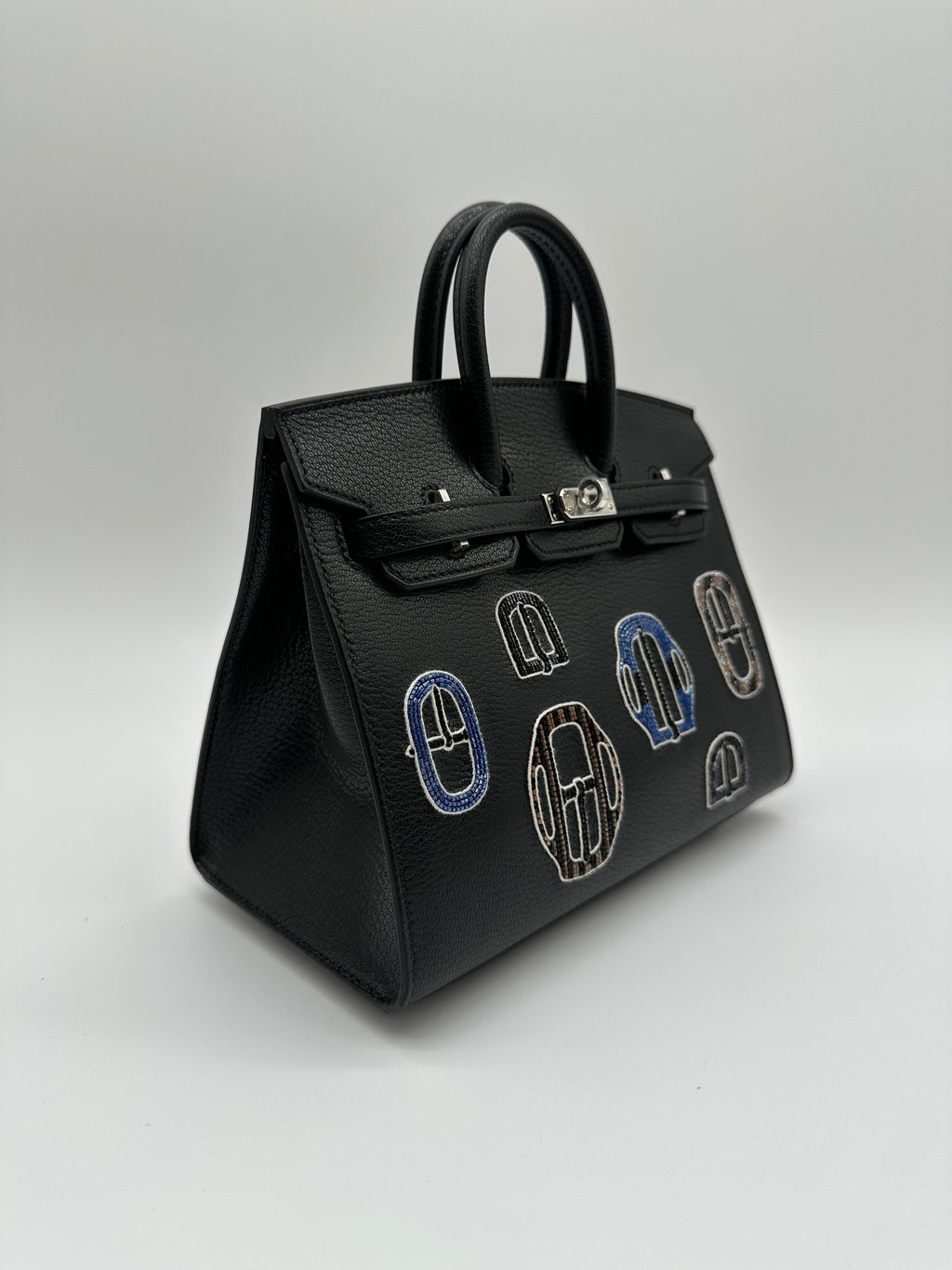 Hermès Birkin 20 Bouclerie Moderne Chevre Mysore Palladium Hardware