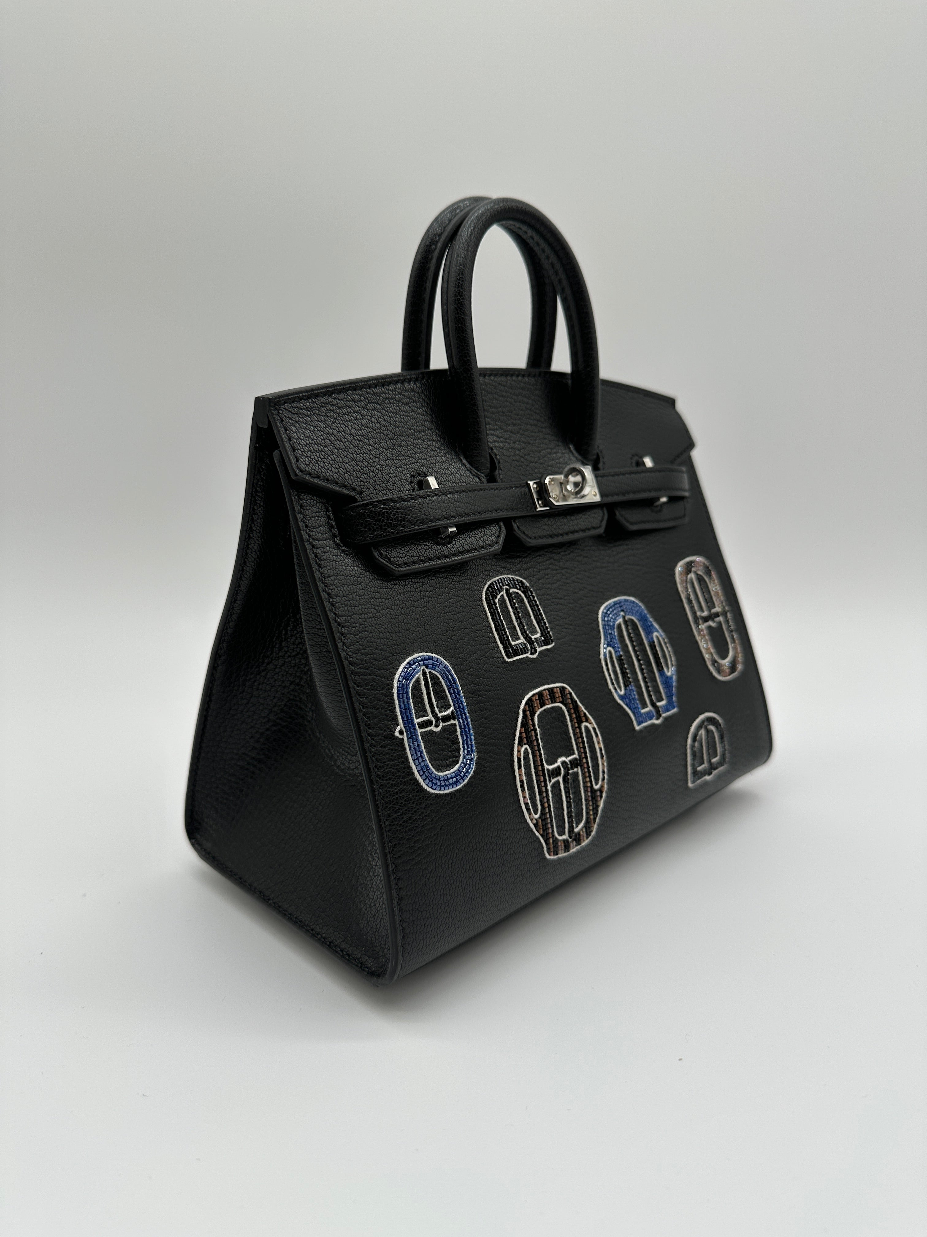 Hermès Birkin 20 Bouclerie Moderne Chevre Mysore Palladium Hardware