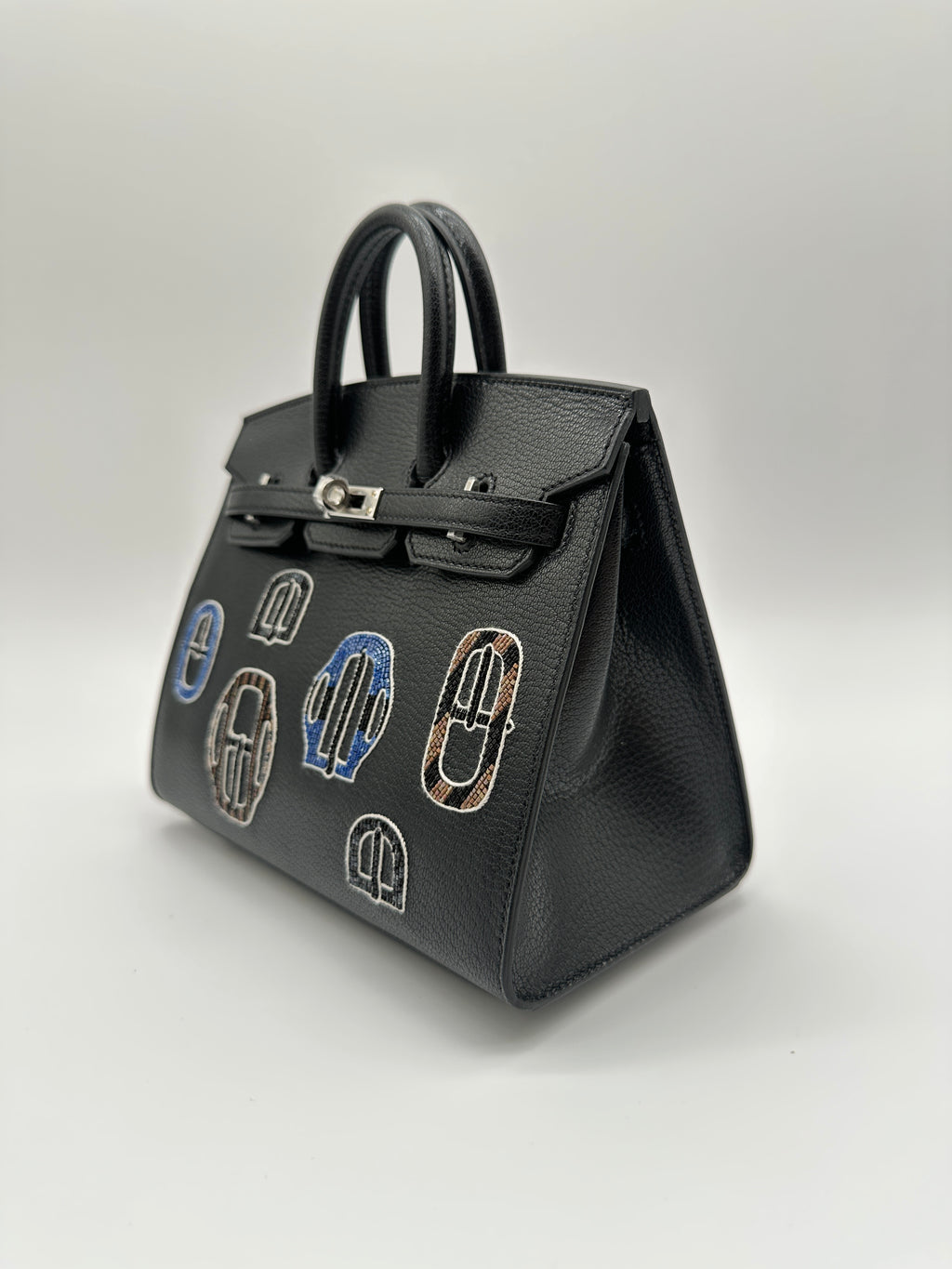 Hermès Birkin 20 Bouclerie Moderne Chevre Mysore Palladium Hardware