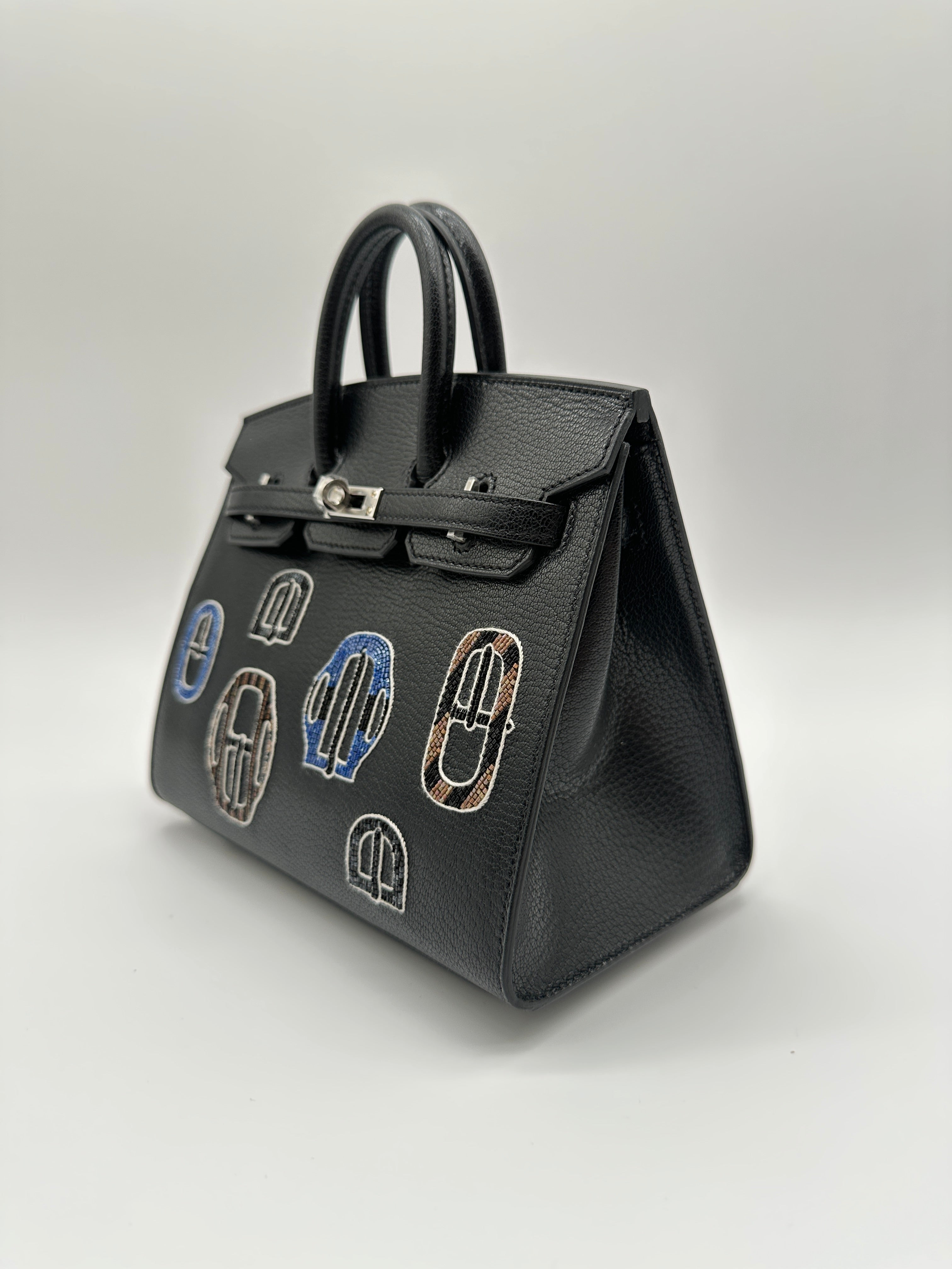 Hermès Birkin 20 Bouclerie Moderne Chevre Mysore Palladium Hardware