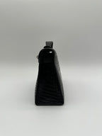 Hermès Kelly Pochette Black Matte Alligator Palladium Hardware