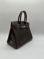 Hermès Birkin 30 Havana Shiny Niloticus Palladium Hardware