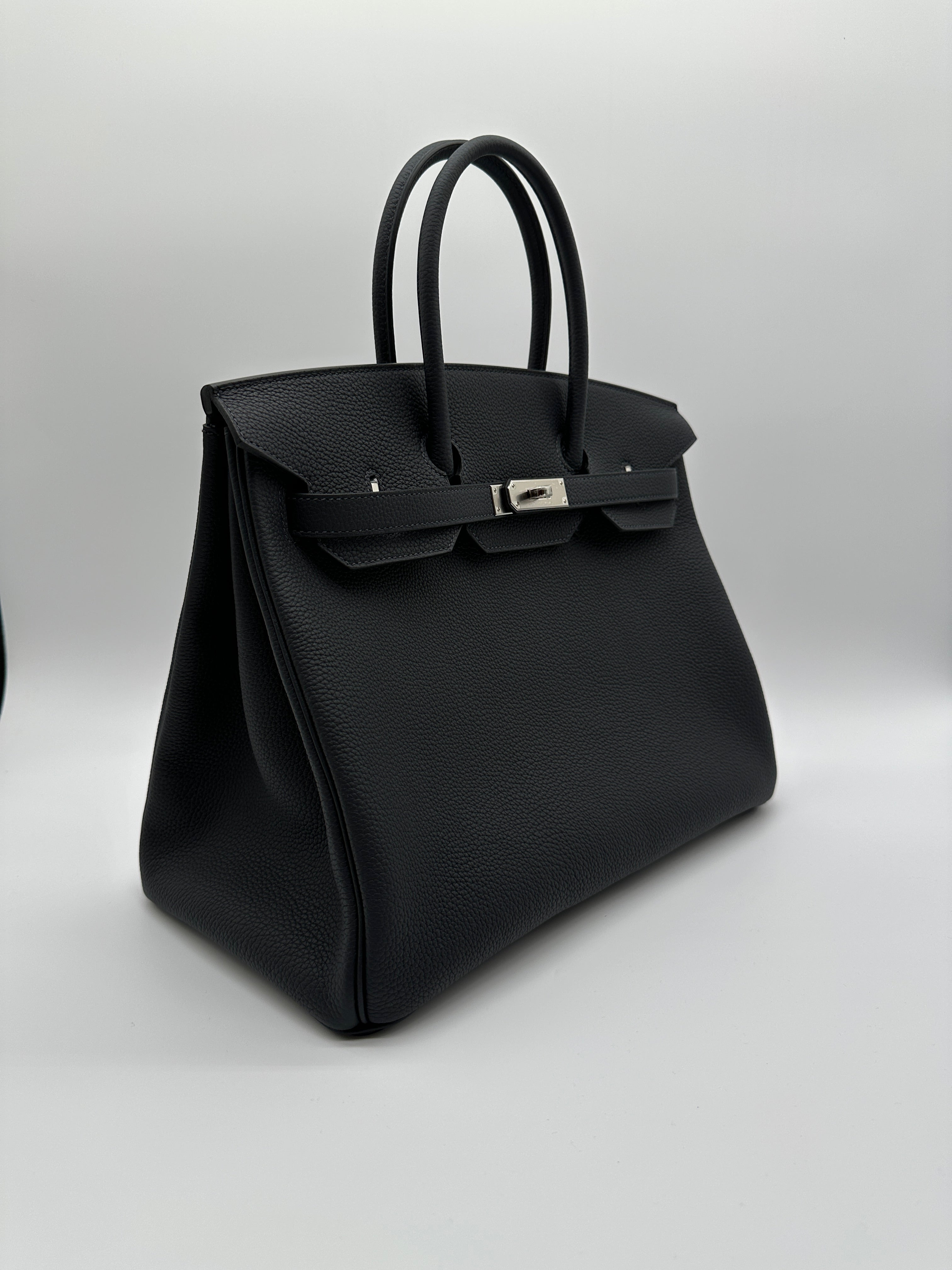 Hermès Birkin 35 Cabane Togo Palladium Hardware