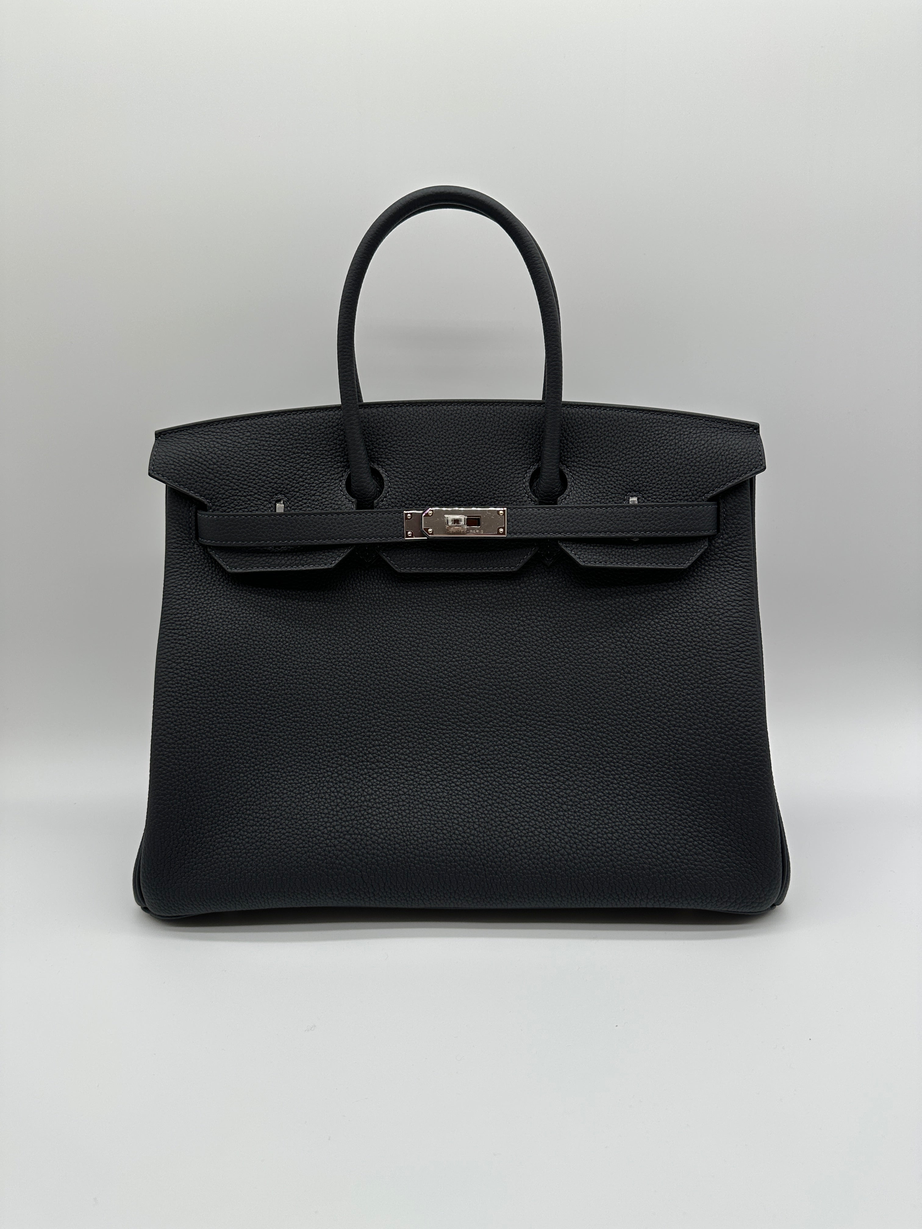Hermès Birkin 35 Cabane Togo Palladium Hardware
