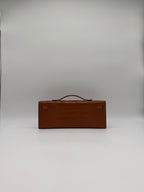Hermès Kelly Cut Gold Matte Alligator Gold Hardware