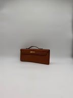 Hermès Kelly Cut Gold Matte Alligator Gold Hardware