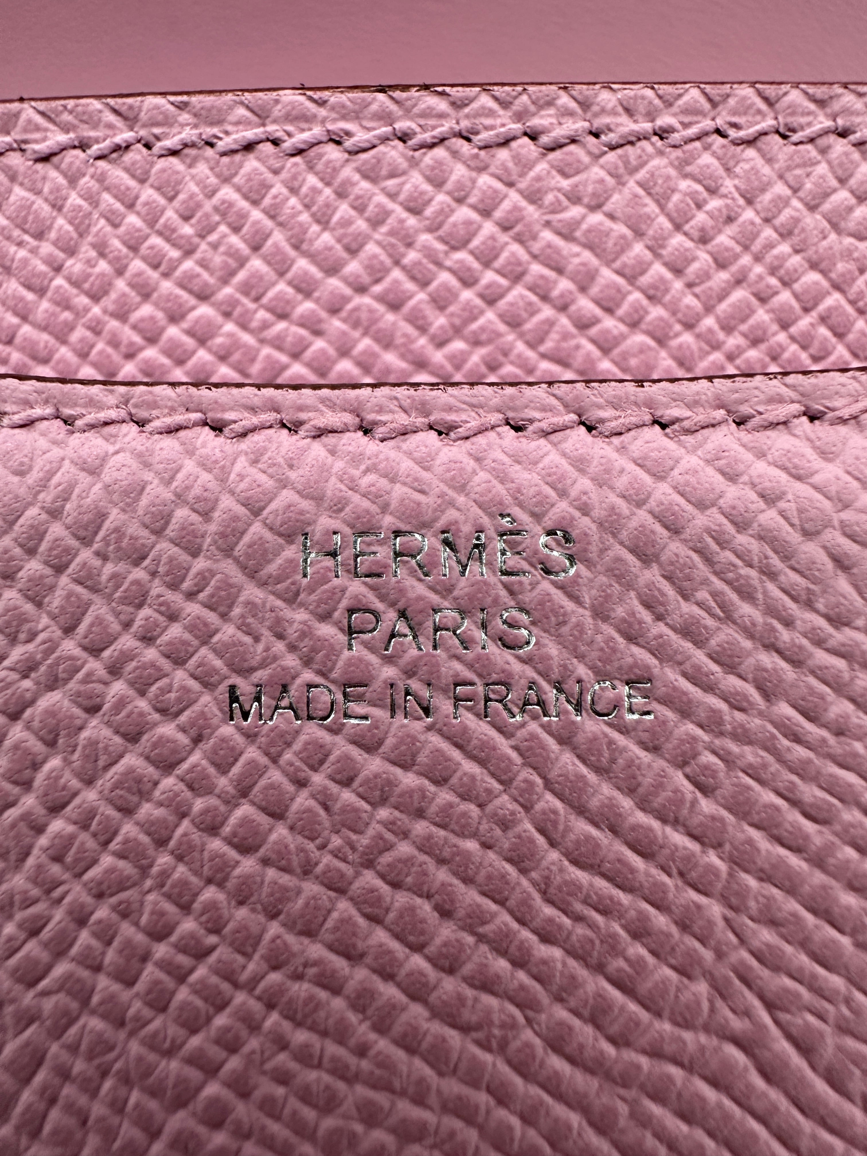 Hermès Constance 18 Mauve Sylvestre Epsom Palladium Hardware