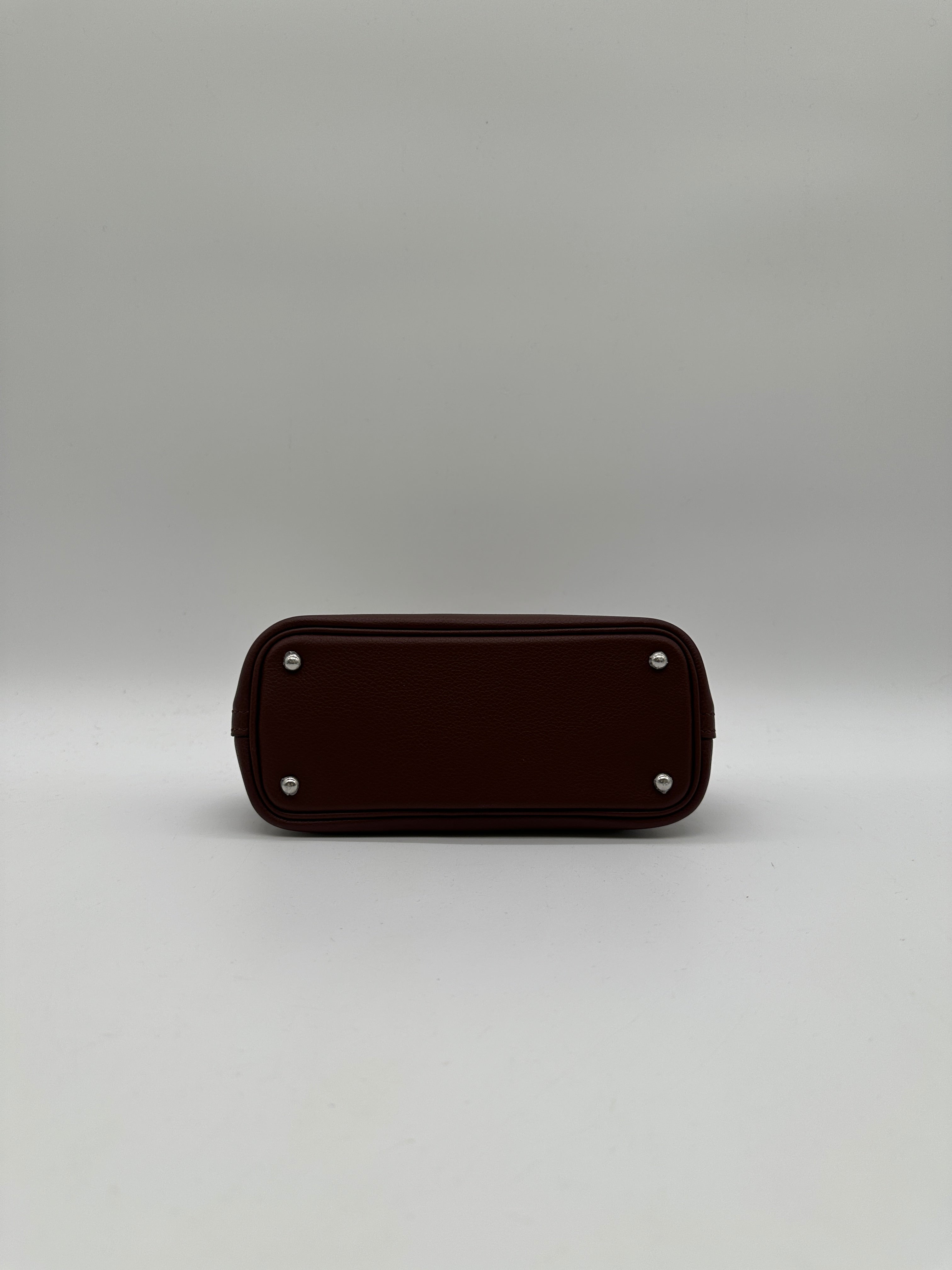 Hermès Mini Bolide Rouge Sellier Chamkila goatskin Palladium Hardware