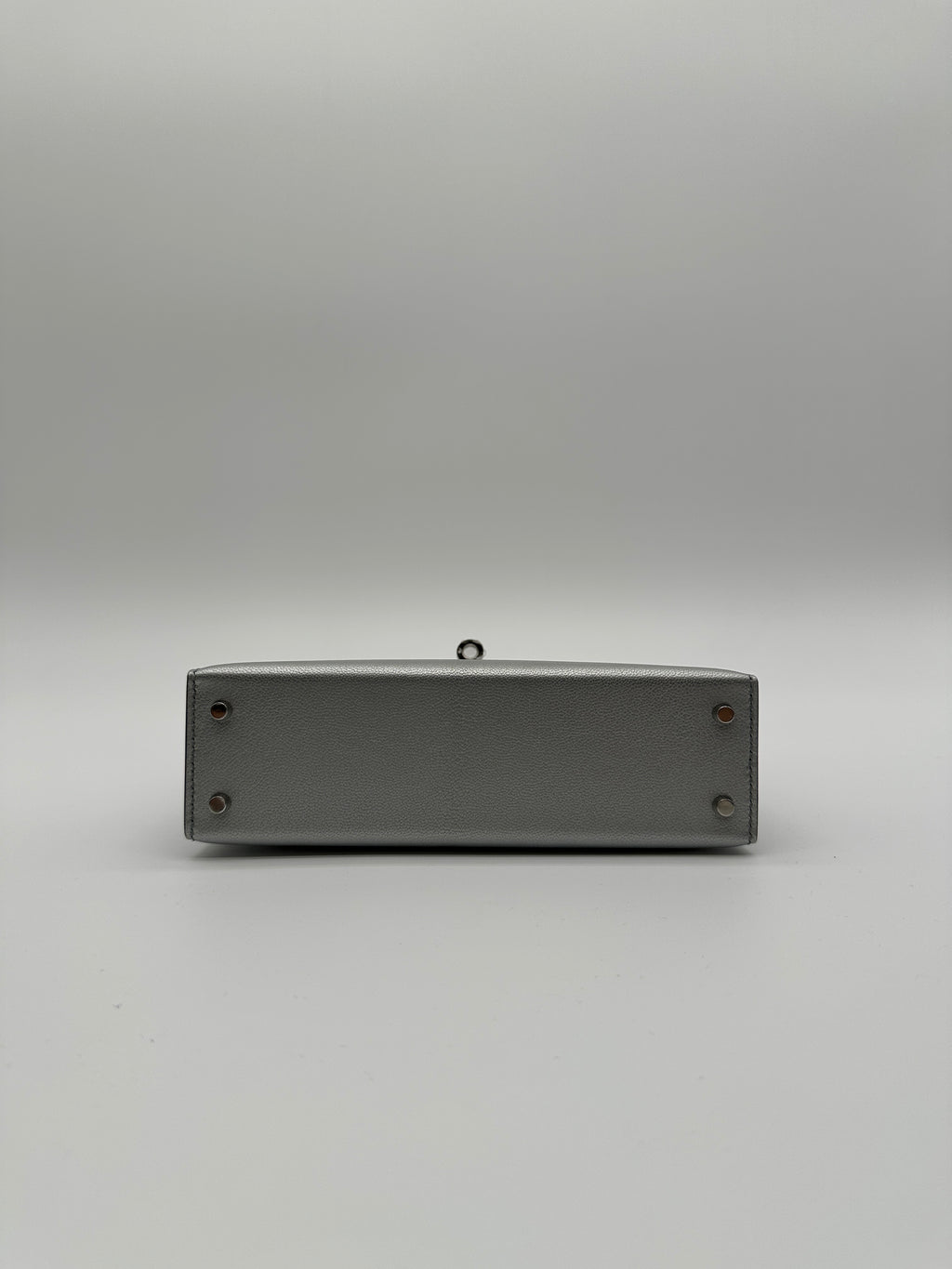 Hermès Mini Kelly Argent Chevre Palladium Hardware