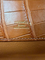 Hermès Kelly Cut Gold Matte Alligator Gold Hardware