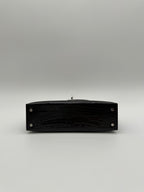 Hermès Mini Kelly Black Shiny Alligator Palladium Hardware