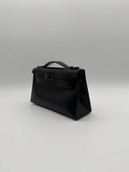 Hermès Kelly Pochette So Black Box Leather