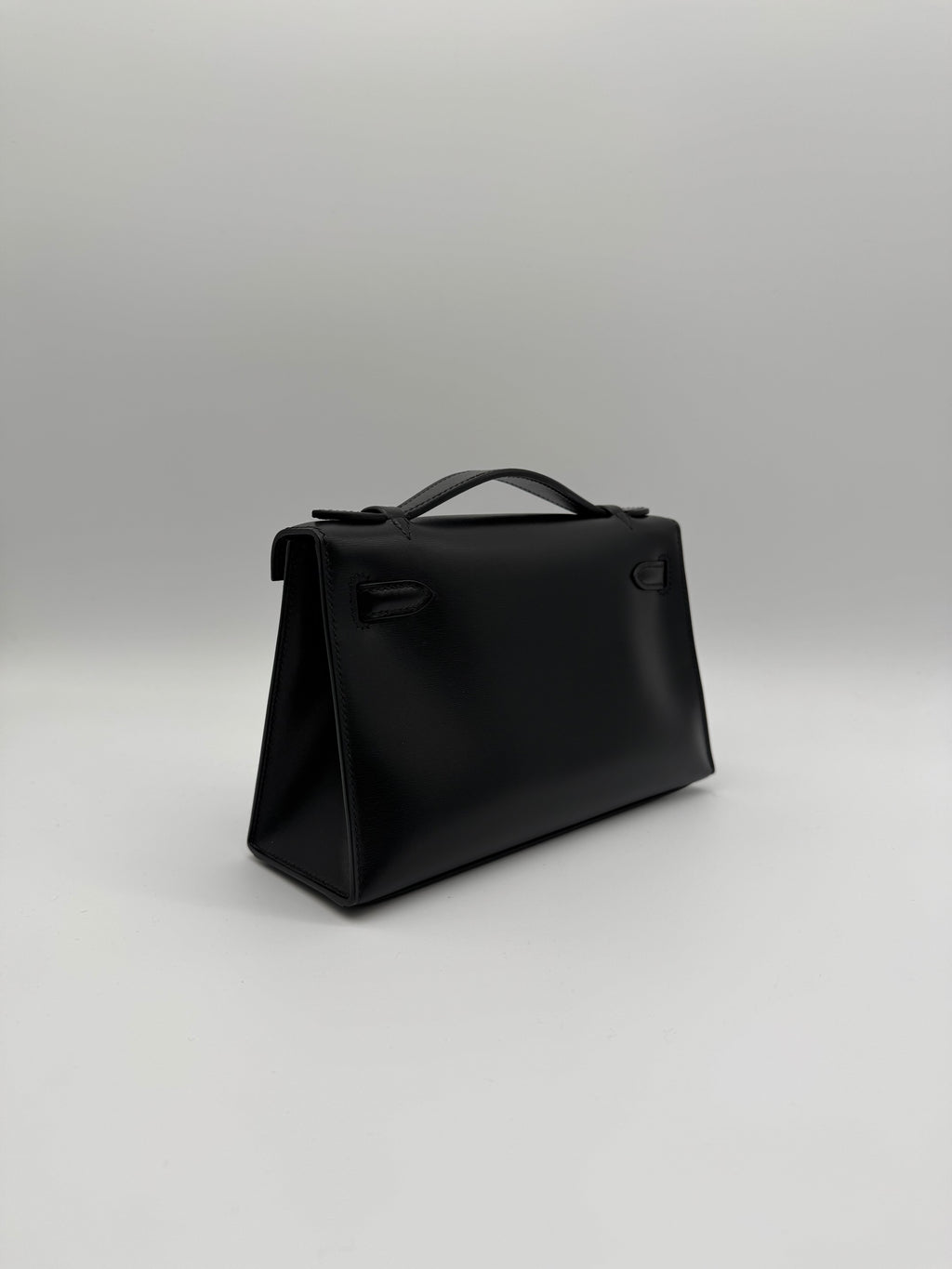 Hermès Kelly Pochette So Black Box Leather