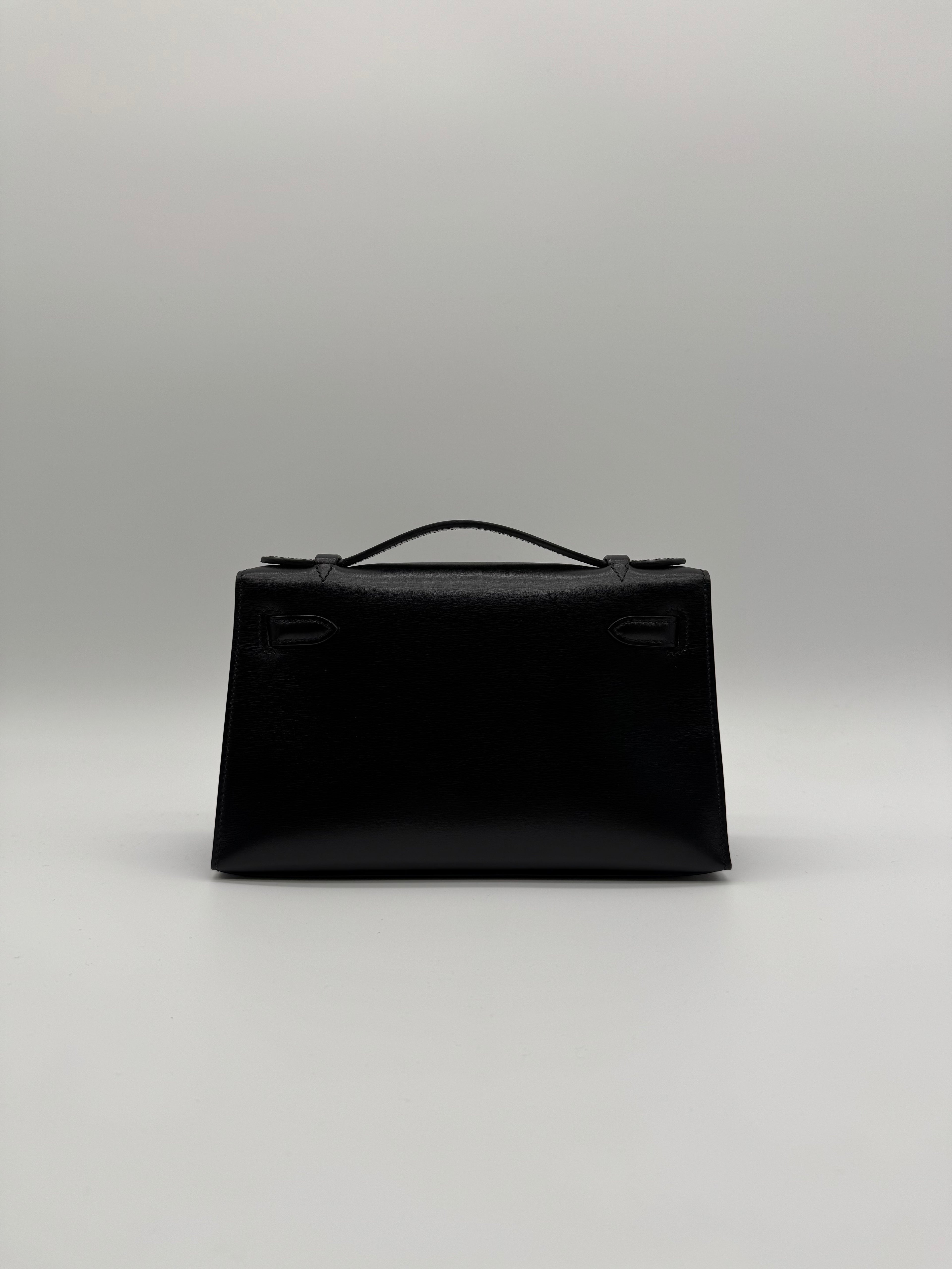 Hermès Kelly Pochette So Black Box Leather