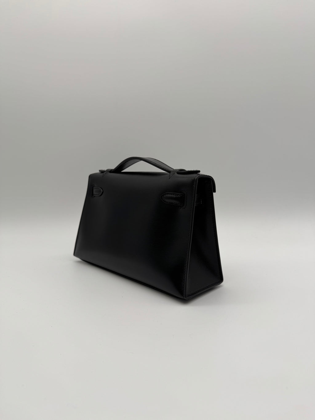 Hermès Kelly Pochette So Black Box Leather