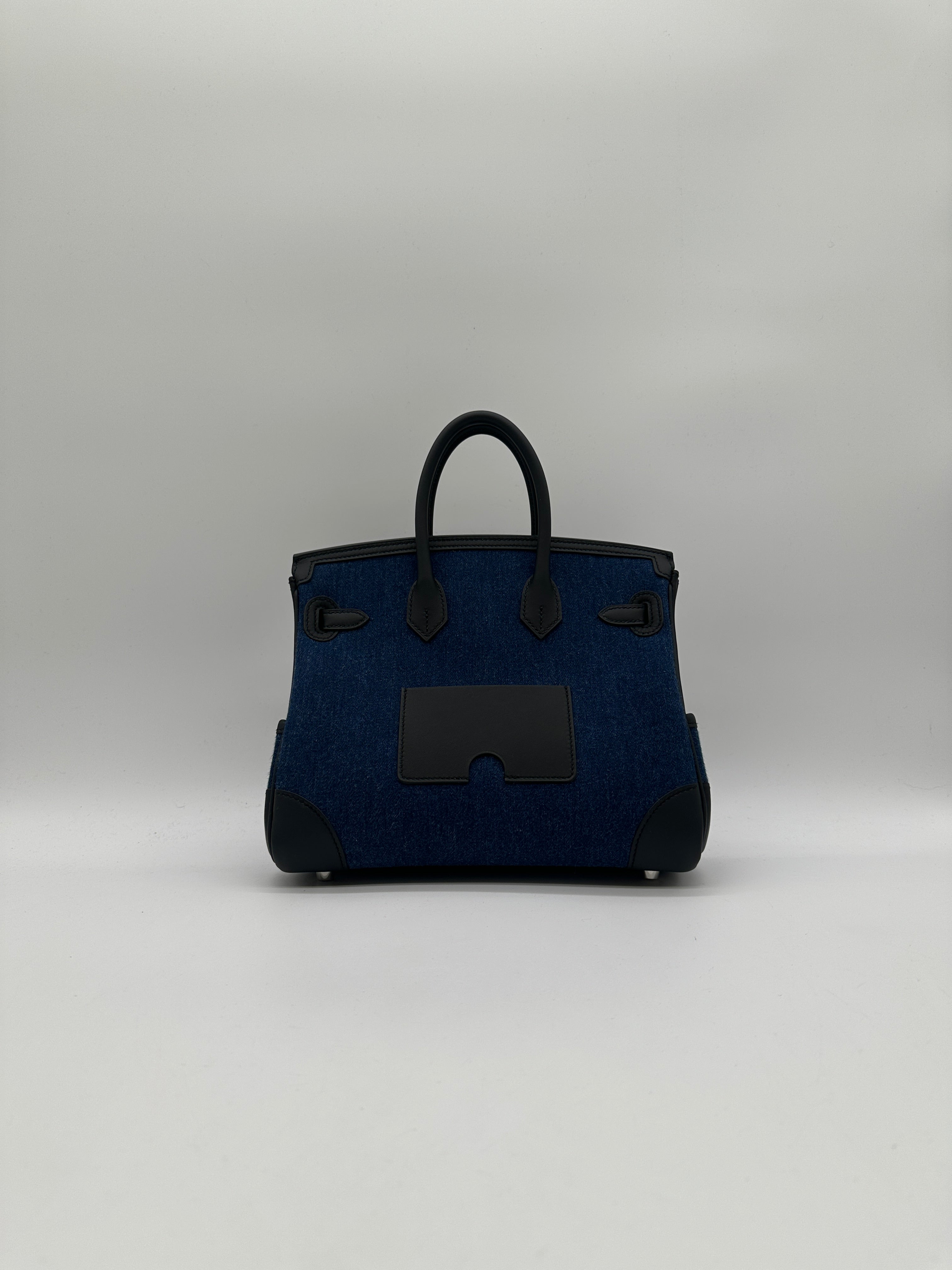Hermès Birkin 25 Cargo Denim Palladium Hardware