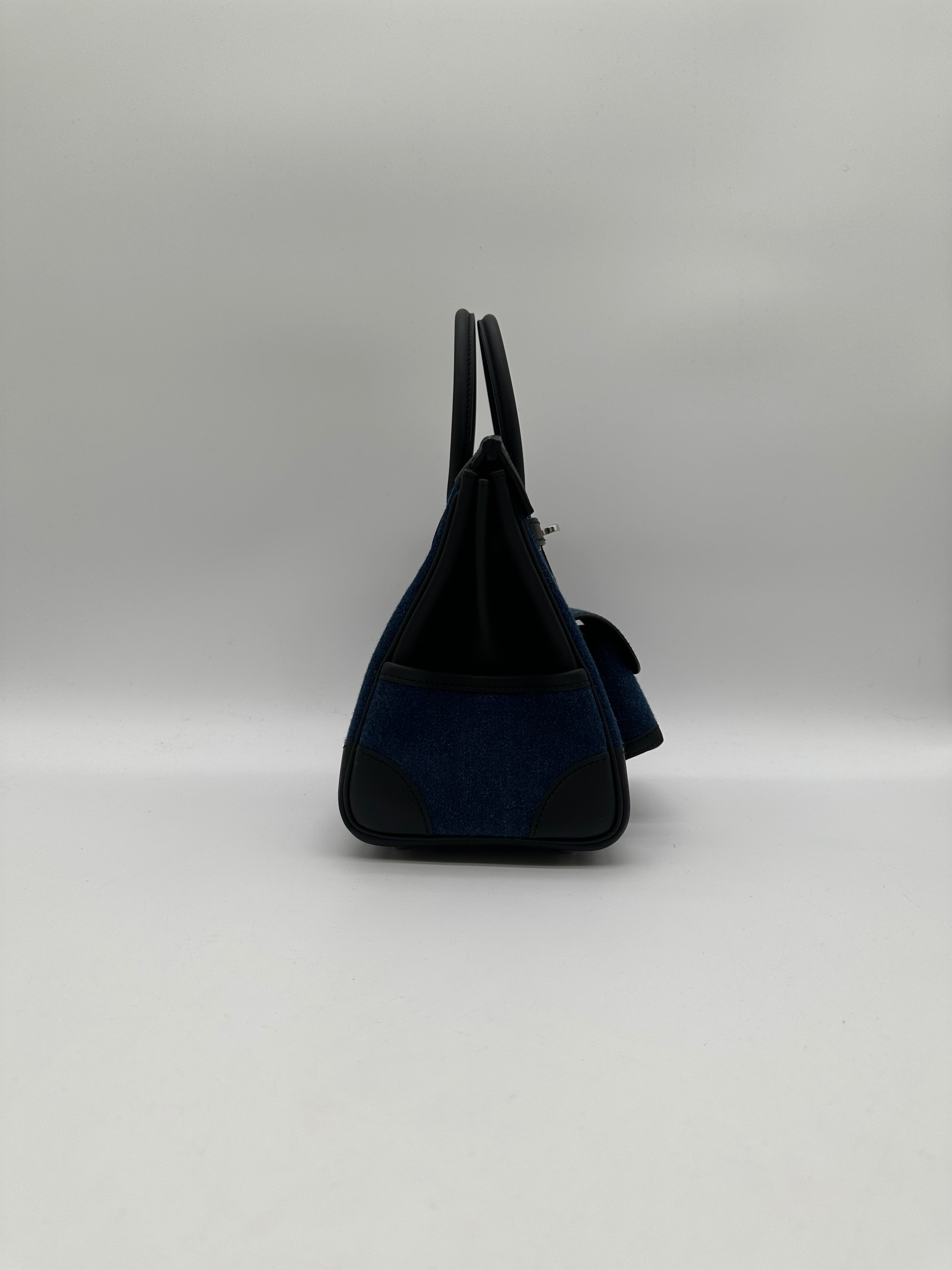 Hermès Birkin 25 Cargo Denim Palladium Hardware