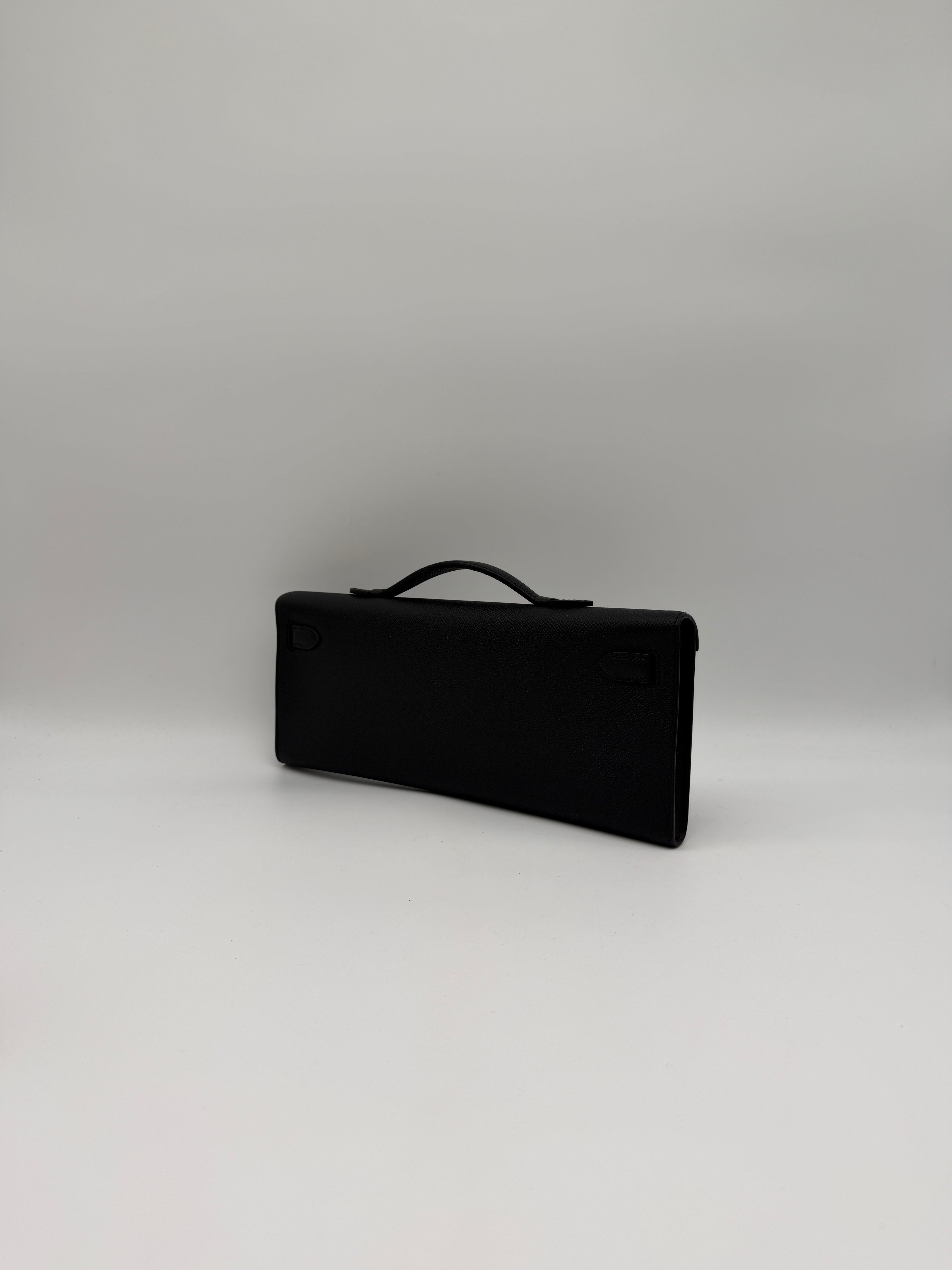 Hermès Kelly Cut Black Epsom Gold Hardware