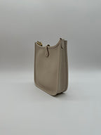 Hermès Mini Evelyne Craie Taurillon Clemence Gold Hardware