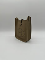 Hermès Mini Evelyne Beige Marfa Taurillon Clemence Gold Hardware