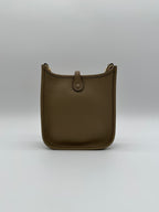 Hermès Mini Evelyne Beige Marfa Taurillon Clemence Gold Hardware